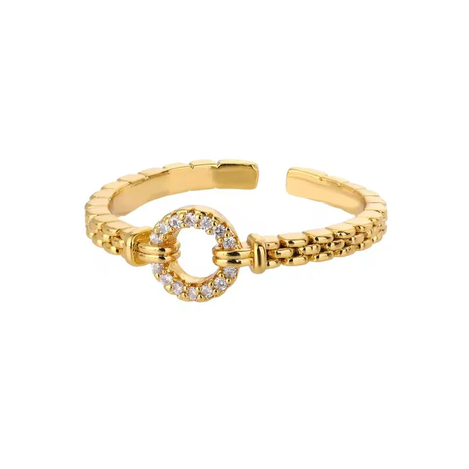 Simple Bracelet O-shaped Adjustable Ring