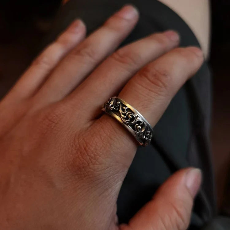 925 Marcasite Ring Couple Silver Handmade