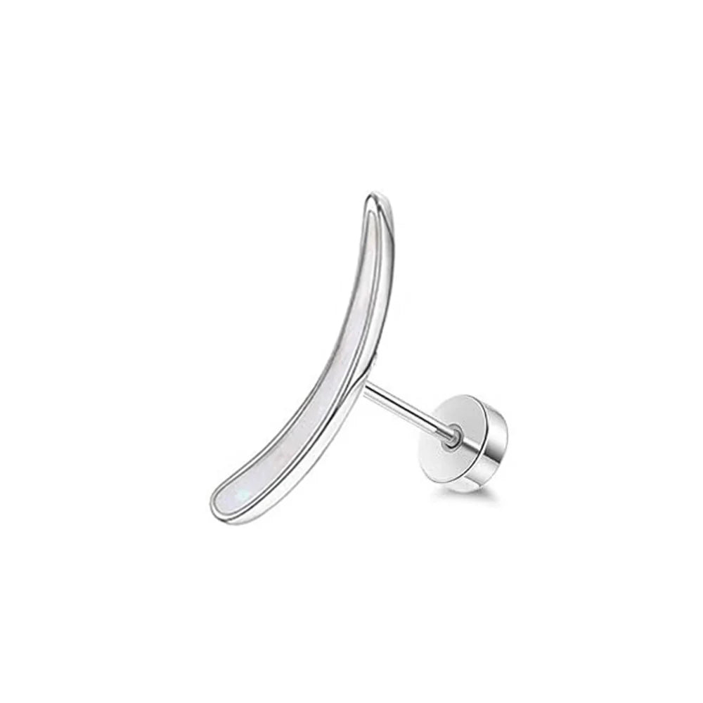Screw Screw Round Piece Ear Studs Stainless Steel Electroplating Ear Ear Bone Pin
