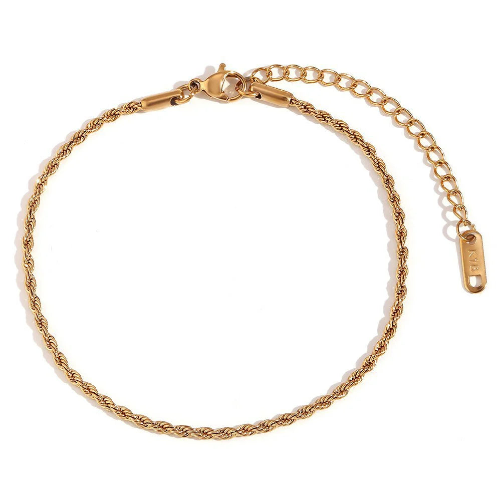 Fashion Simple Titanium Steel Twist Bracelet