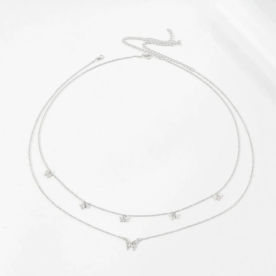 Women's Fashion Round Beads Chain Double-layer Waist Chain
