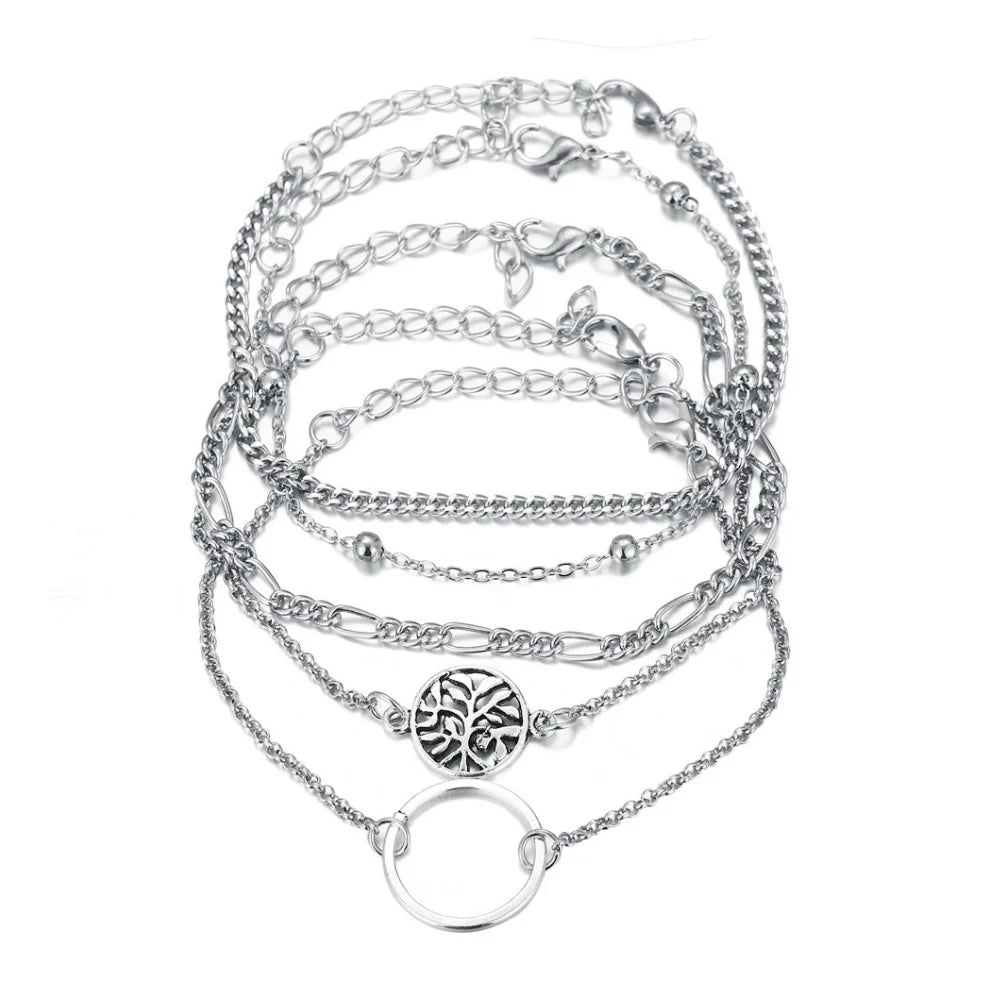 Handmade Creative Classic Simple Bracelet Five-piece Set