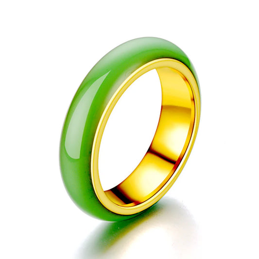 Titanium Steel Drop Oil Ring For Women