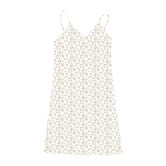 Women's Pure Desire Retro Print V-neck Suspender Dress